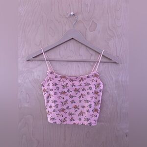 Pink Floral Pacsun Tank